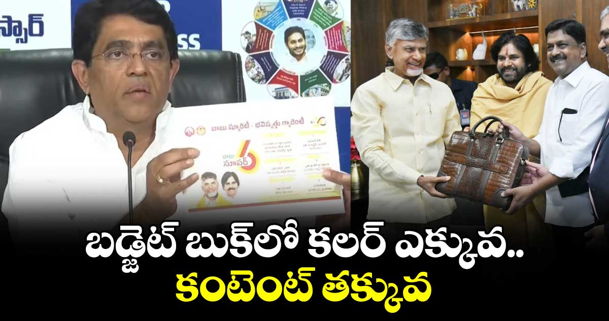 AP Budget 2025: బడ్జెట్ బుక్⁬లో కలర్ ఎక్కువ.. కంటెంట్ తక్కువ: మాజీ మంత్రి బుగ్గన 