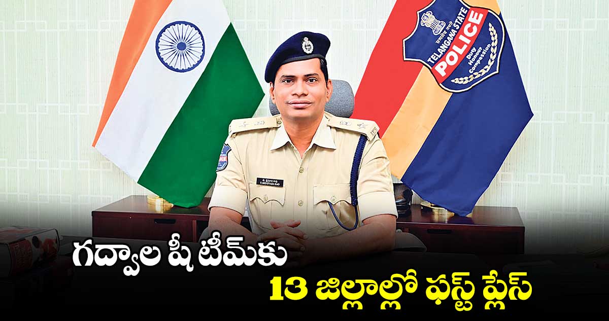 గద్వాల షీ టీమ్​కు13 జిల్లాల్లో ఫస్ట్​ ప్లేస్​ : ఎస్పీ శ్రీనివాసరావు 