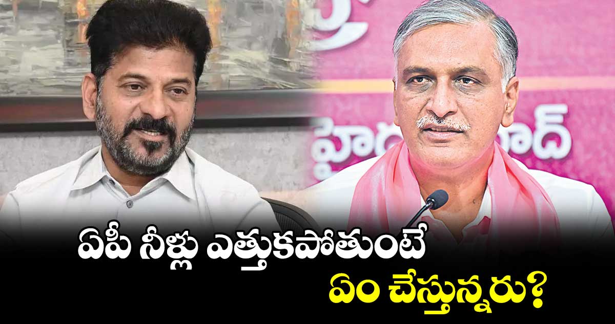 ఏపీ నీళ్లు ఎత్తుకపోతుంటే ఏం చేస్తున్నరు? : హరీశ్ 