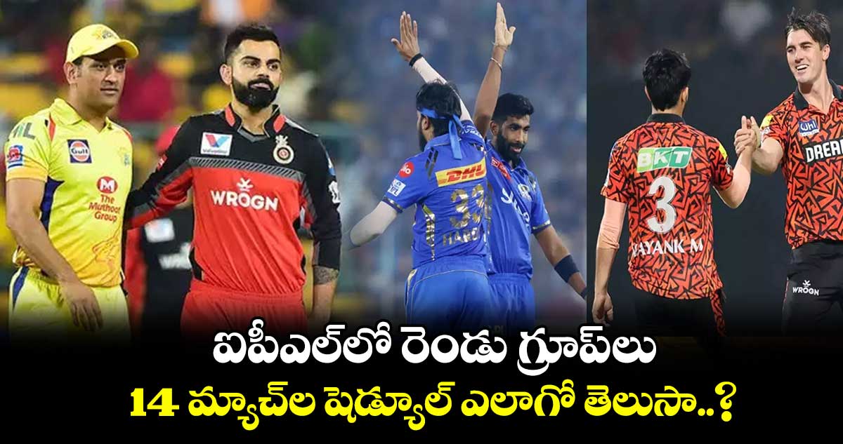 IPL 2025: ఐపీఎల్‌లో రెండు గ్రూప్‌లు.. 14 మ్యాచ్‌ల షెడ్యూల్ ఎలాగో తెలుసా..?