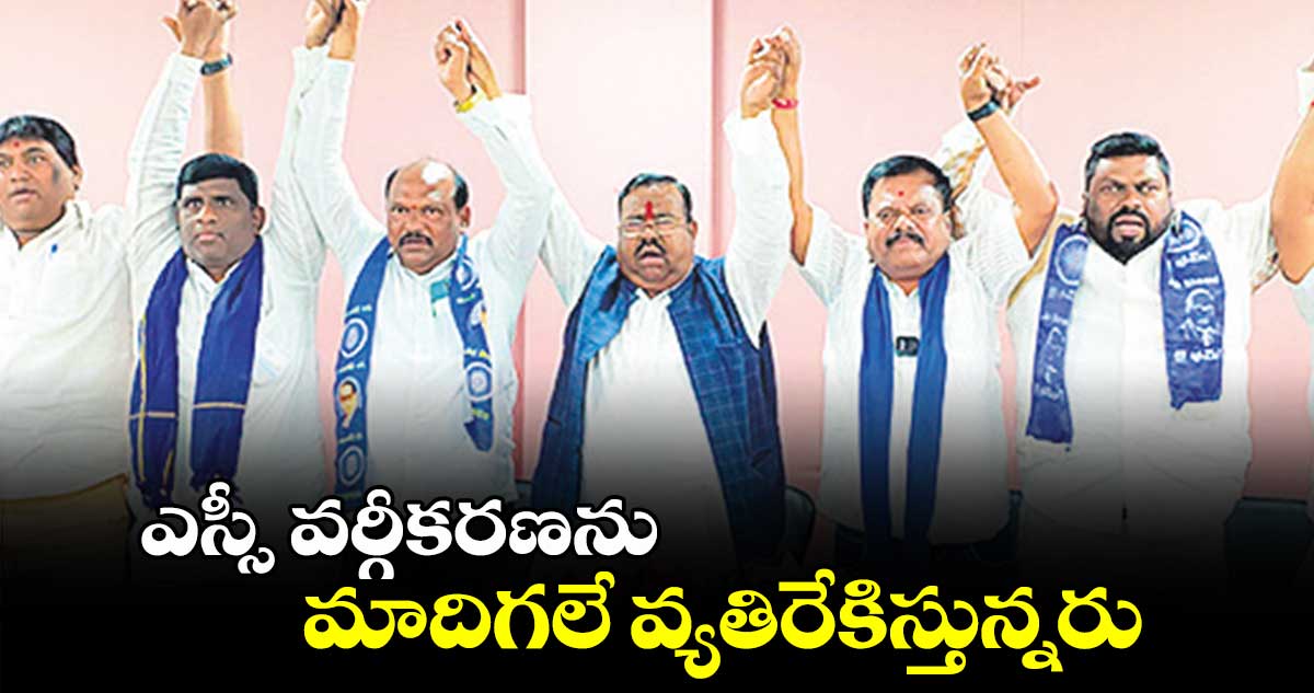 ఎస్సీ వర్గీకరణను మాదిగలే వ్యతిరేకిస్తున్నరు : మాల సంఘాల జేఏసీ