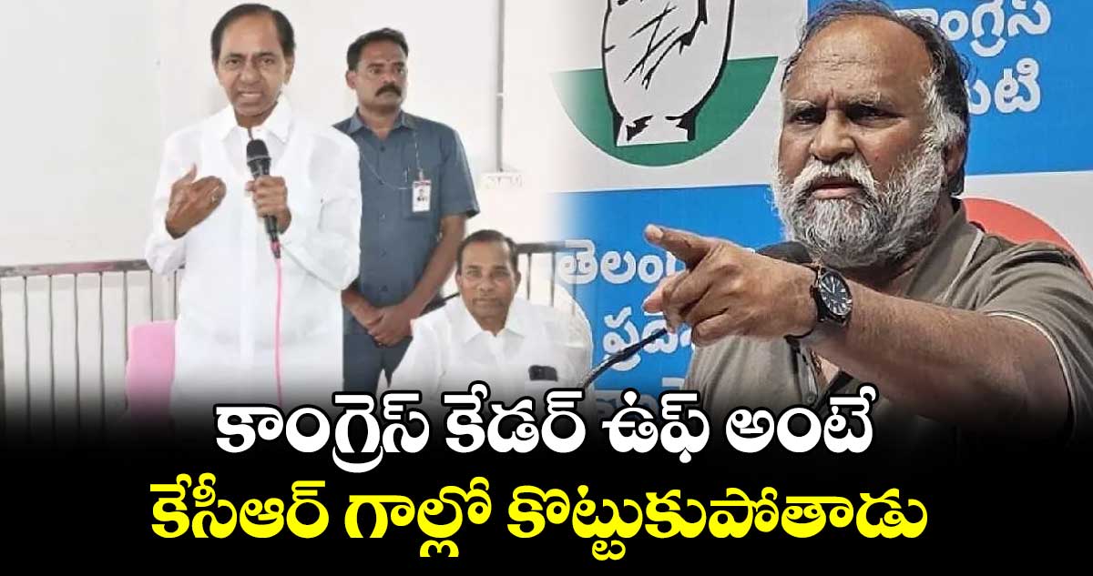 కాంగ్రెస్ కేడర్ ఉఫ్ అంటే కేసీఆర్​ గాల్లో కొట్టుకుపోతాడు : జగ్గారెడ్డి