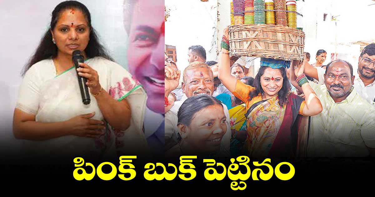 పింక్​ బుక్​ పెట్టినం  : కవిత