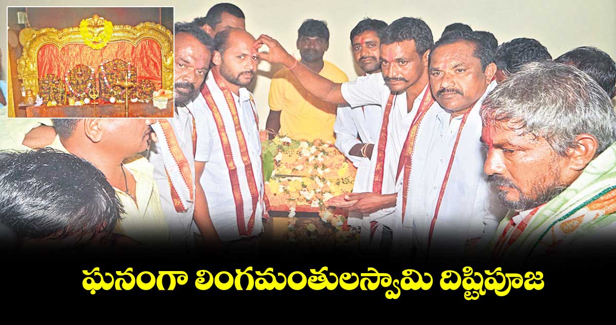 ఘనంగా లింగమంతులస్వామి దిష్టిపూజ