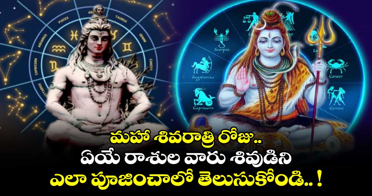 Maha Sivaratri : మహా శివరాత్రి రోజు.. ఏయే రాశుల వారు శివుడిని ఎలా పూజించాలో తెలుసుకోండి.. !