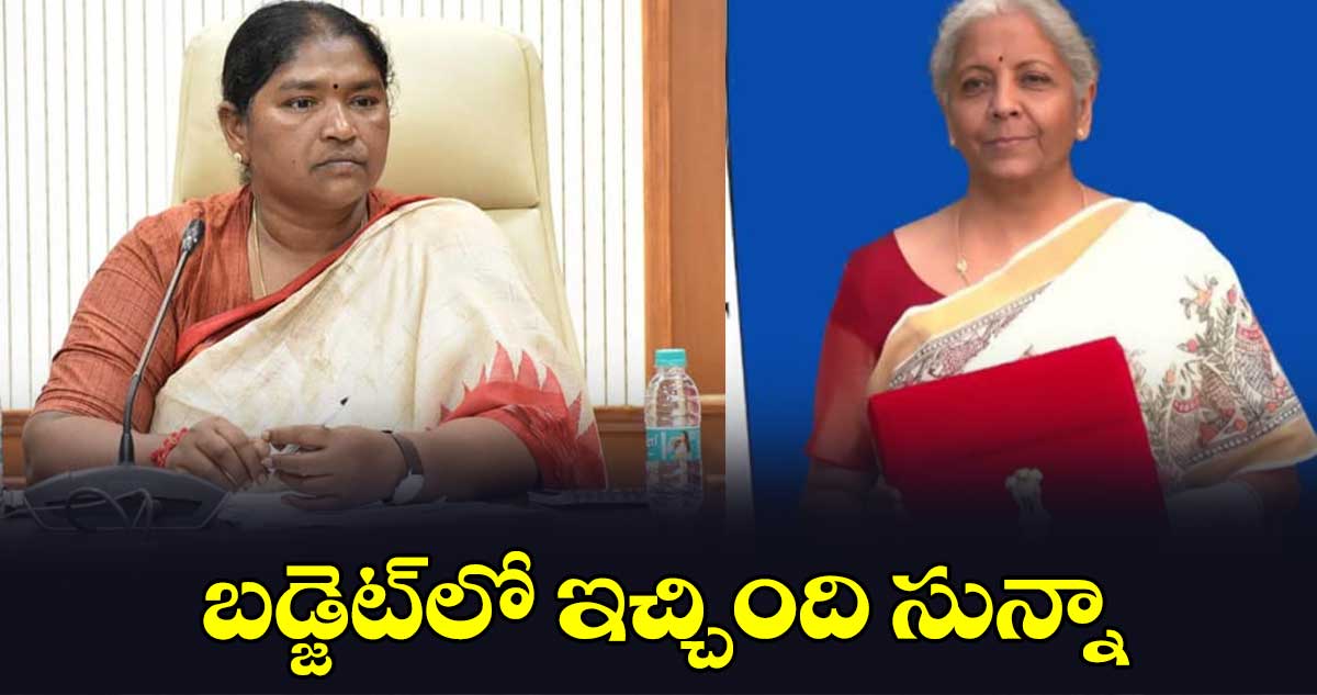 బ‌‌‌‌‌‌‌‌డ్జెట్​లో ఇచ్చింది సున్నా: సీతక్క