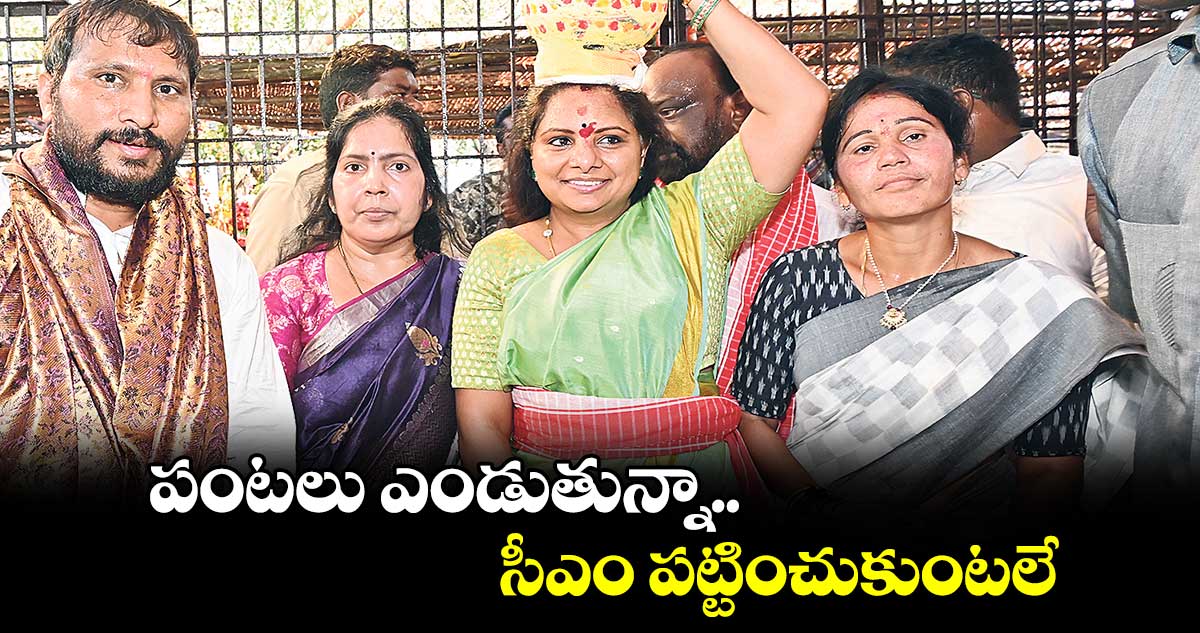 పంటలు ఎండుతున్నా సీఎం పట్టించుకుంటలే : ఎమ్మెల్సీ కవిత