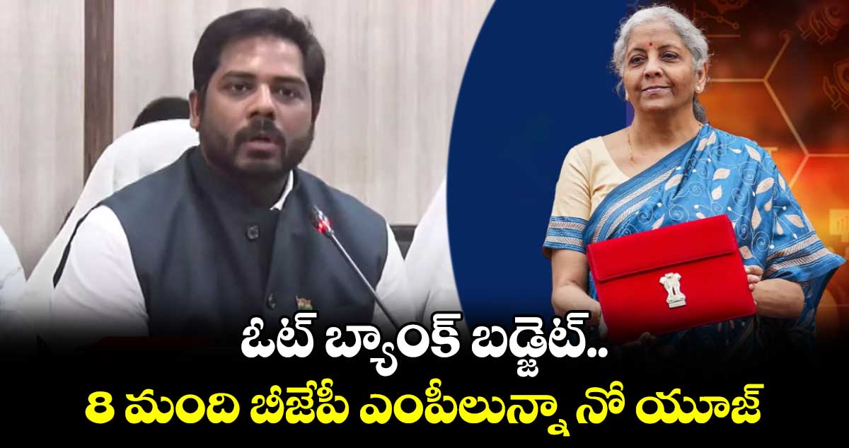 ఓట్ బ్యాంక్ బడ్జెట్.. 8 మంది బీజేపీ ఎంపీలున్నా  నో యూజ్: MP వంశీ