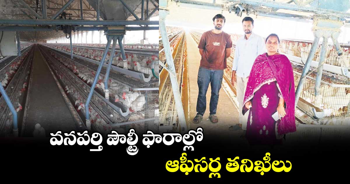 వనపర్తి పౌల్ట్రీ ఫారాల్లో ఆఫీసర్ల తనిఖీలు