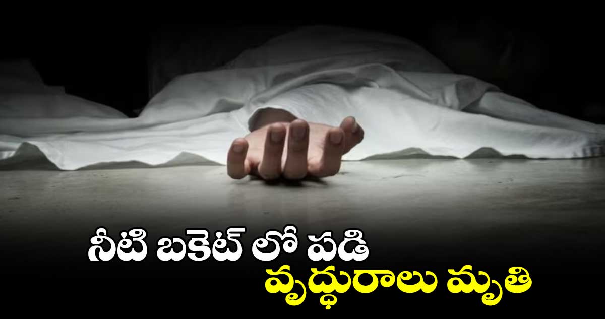 నీటి బకెట్ లో పడి వృద్ధురాలు మృతి