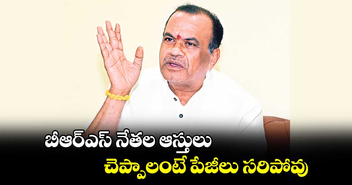 బీఆర్ఎస్ ​నేతల ఆస్తులు చెప్పాలంటే పేజీలు సరిపోవు