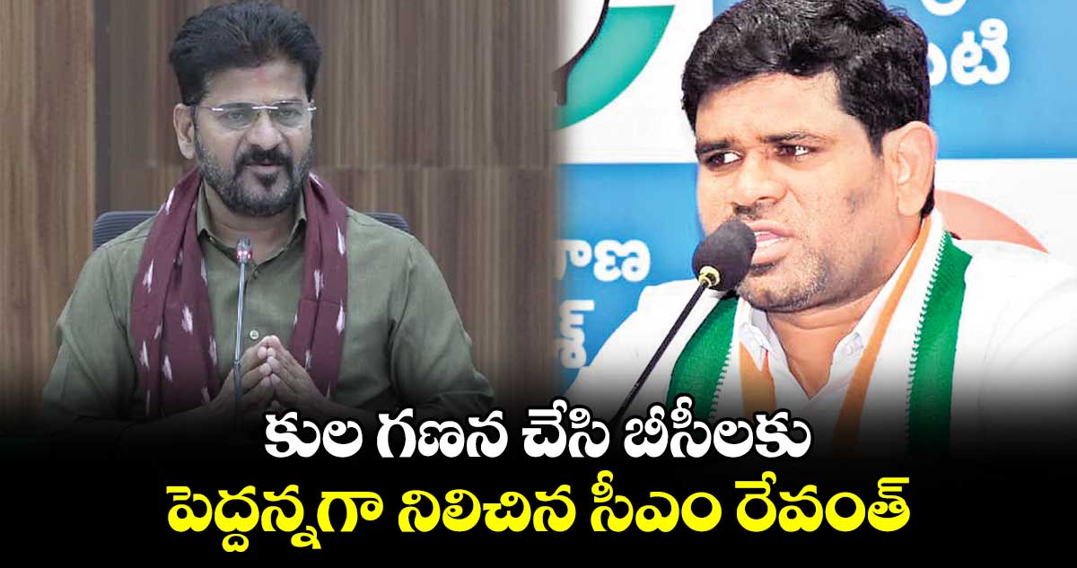 కుల గణన చేసి బీసీలకు పెద్దన్నగా నిలిచిన సీఎం రేవంత్ :  చనగాని దయాకర్