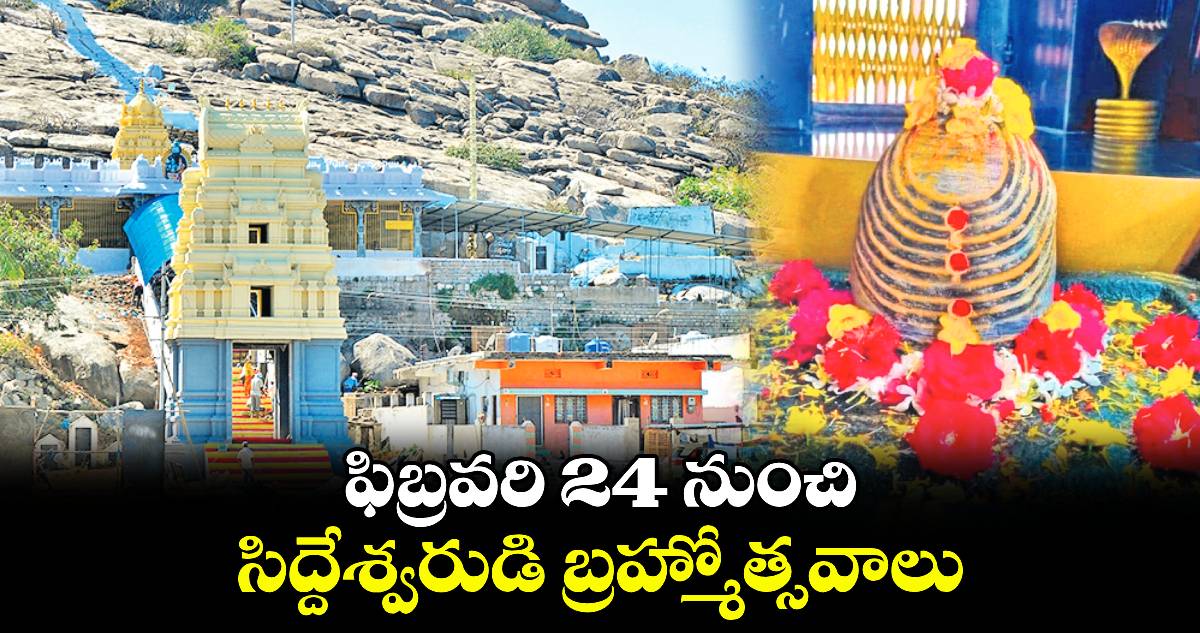 ఫిబ్రవరి 24 నుంచి సిద్దేశ్వరుడి బ్రహ్మోత్సవాలు