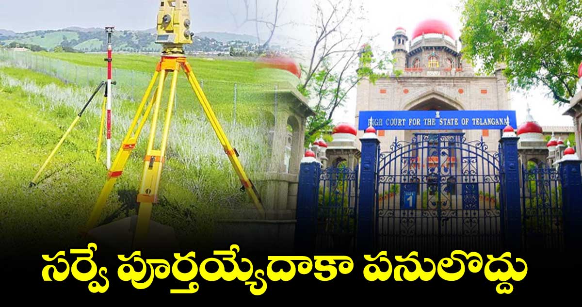 సర్వే పూర్తయ్యేదాకా పనులొద్దు