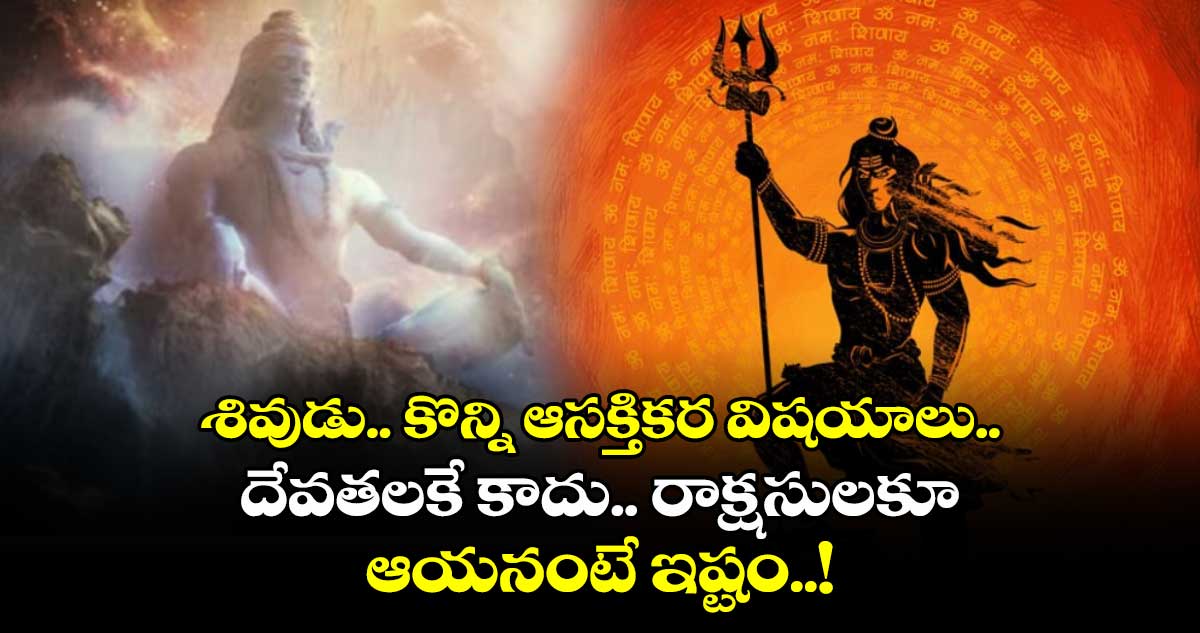 Maha Shivratri 2025 : శివుడు.. కొన్ని ఆసక్తికర విషయాలు.. దేవతలకే కాదు.. రాక్షసులకూ ఆయనంటే ఇష్టం..!