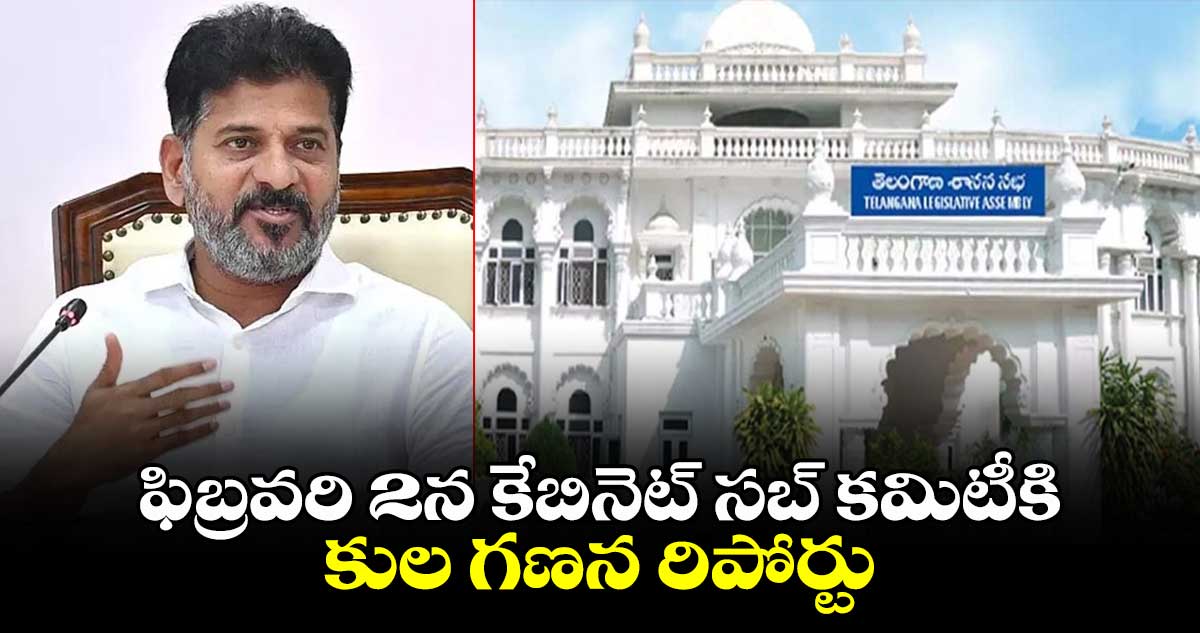 ఫిబ్రవరి 2న కేబినెట్ సబ్ కమిటీకి కుల గణన రిపోర్టు