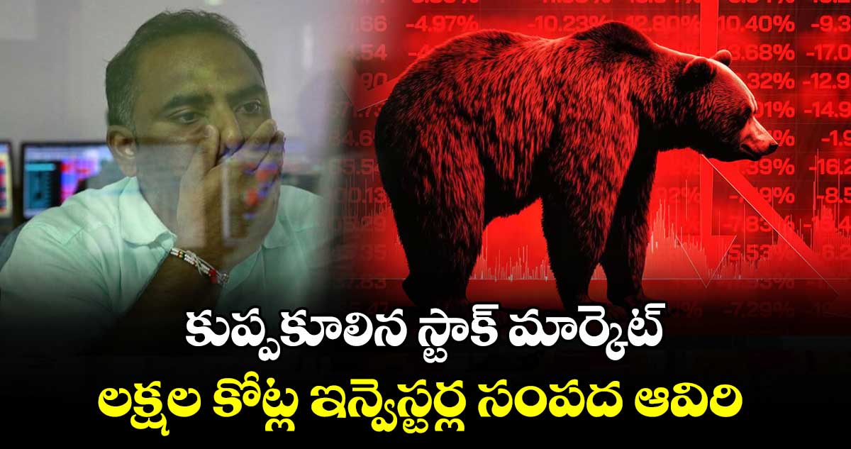 Stock Market: కుప్పకూలిన స్టాక్ మార్కెట్..లక్షల కోట్ల ఇన్వెస్టర్ల సంపద ఆవిరి 