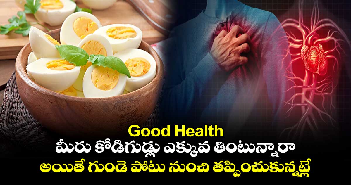 Good Health : మీరు కోడిగుడ్లు ఎక్కువ తింటున్నారా.. అయితే గుండె పోటు నుంచి తప్పించుకున్నట్లే..