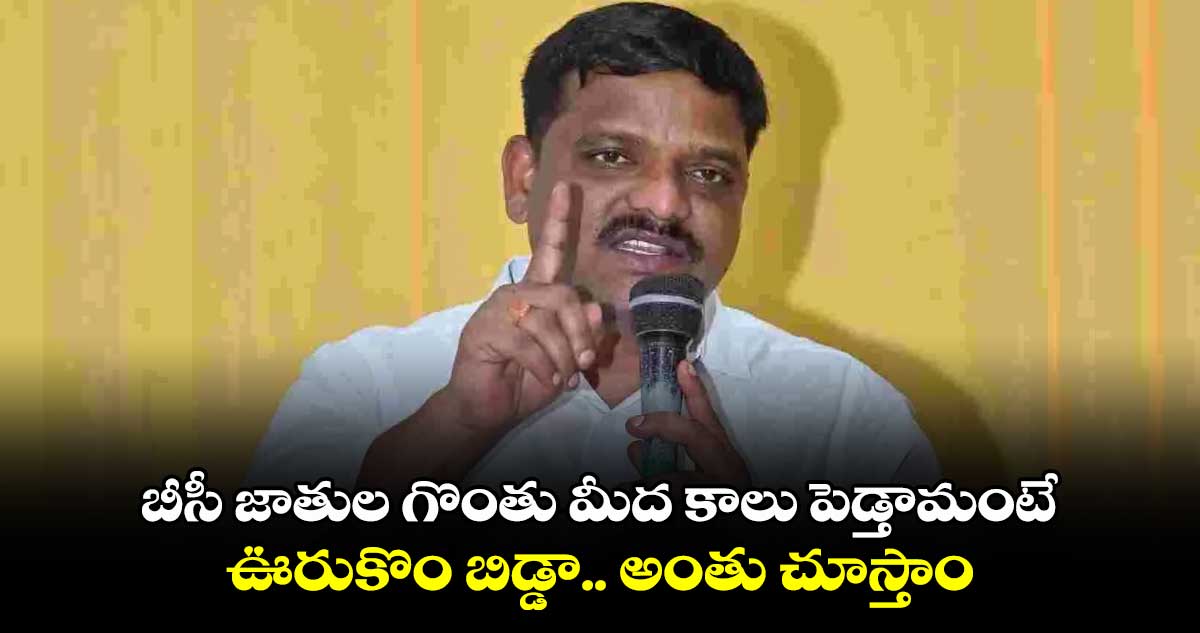 బీసీ జాతుల గొంతు మీద కాలు పెడ్తామంటే ఊరుకొం బిడ్డా.. అంతు చూస్తాం: తీన్మార్ మల్లన్న