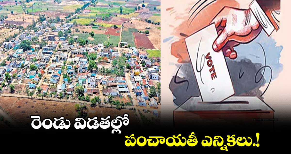 రెండు విడతల్లో పంచాయతీ ఎన్నికలు.!