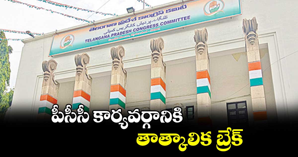 పీసీసీ కార్యవర్గానికి తాత్కాలిక బ్రేక్