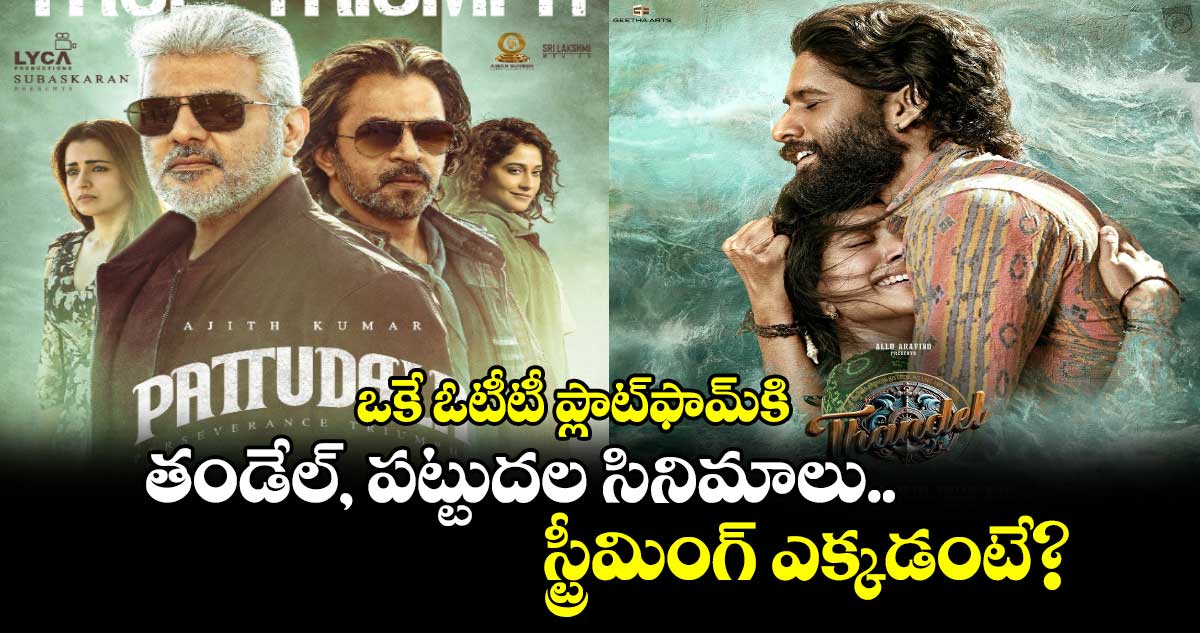 OTT New Movies: ఒకే ఓటీటీ ప్లాట్⁬ఫామ్⁭కి.. తండేల్, పట్టుదల సినిమాలు.. స్ట్రీమింగ్ ఎక్కడంటే?