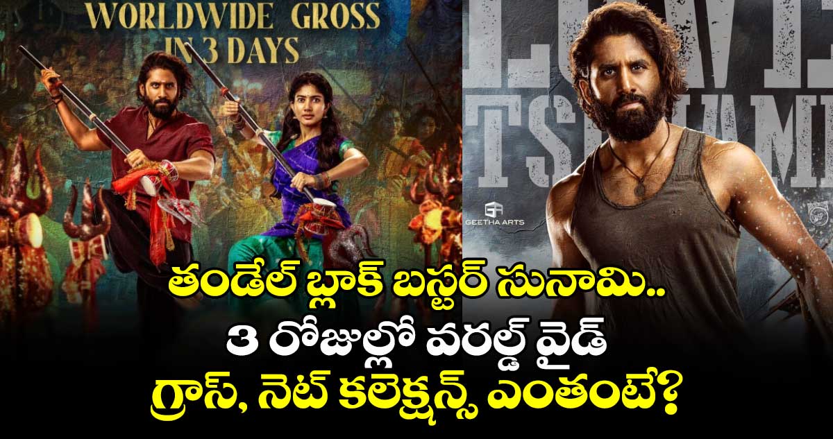 Thandel Box Office: తండేల్ బ్లాక్ బస్టర్ సునామి..3 రోజుల్లో వరల్డ్ వైడ్ గ్రాస్, నెట్ కలెక్షన్స్ ఎంతంటే?