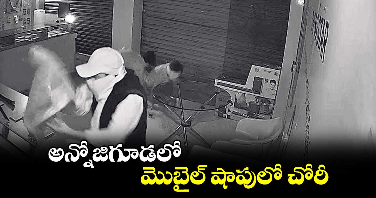 అన్నోజిగూడలో మొబైల్ షాపులో చోరీ