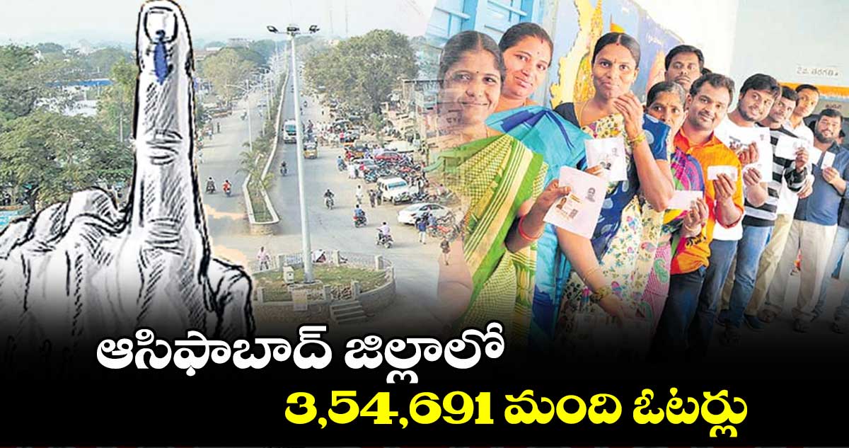 ఆసిఫాబాద్ జిల్లాలో 3,54,691 మంది ఓటర్లు