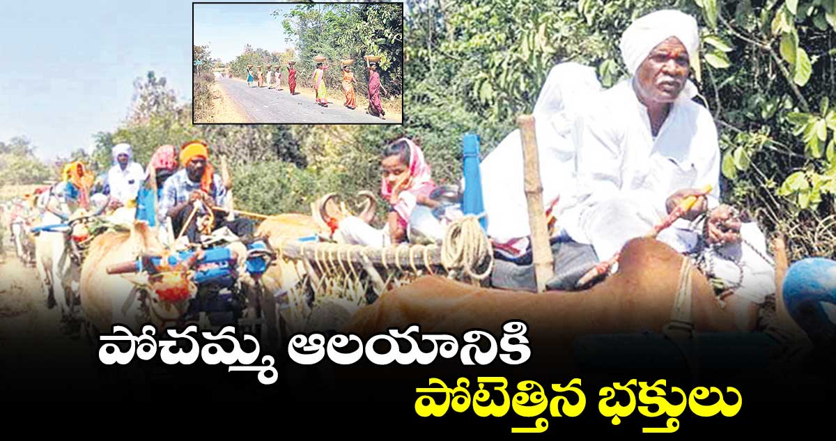 పోచమ్మ  ఆలయానికి పోటెత్తిన భక్తులు