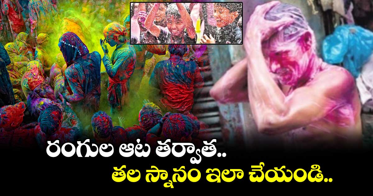 HOLI 2025: రంగుల ఆట తర్వాత తల స్నానం ఇలా చేయండి.. 