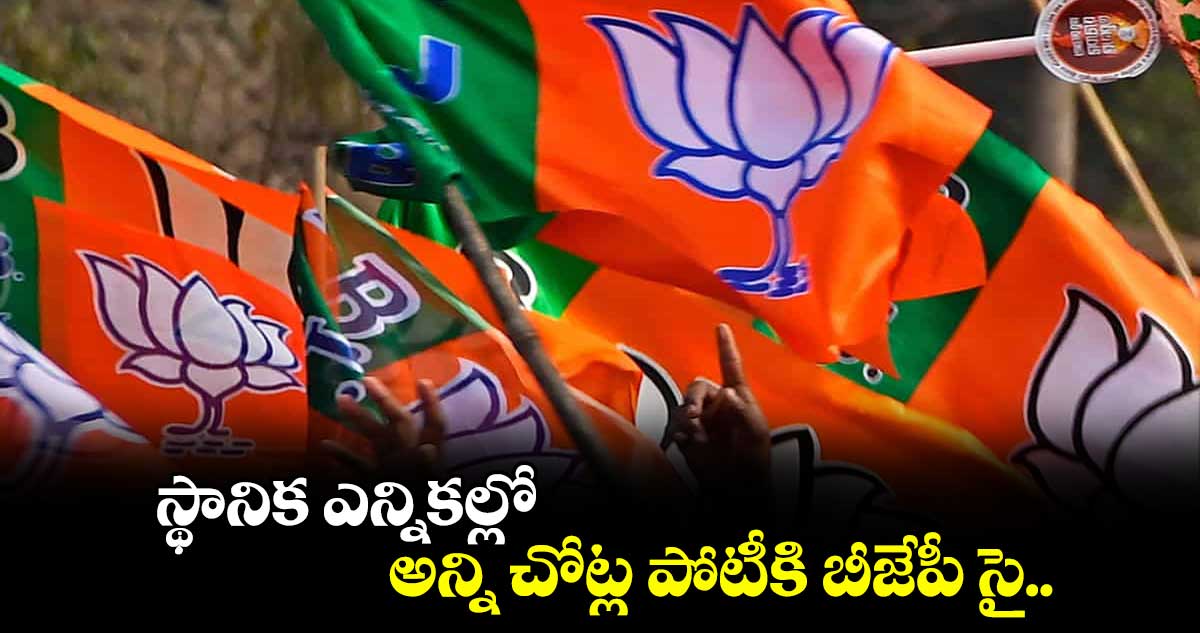 స్థానిక ఎన్నికల్లో అన్ని చోట్ల పోటీకి బీజేపీ సై