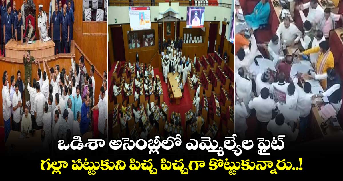 ఒడిశా అసెంబ్లీలో ఎమ్మెల్యేల ఫైట్.. గల్లా పట్టుకుని పిచ్చ పిచ్చగా కొట్టుకున్నారు..!