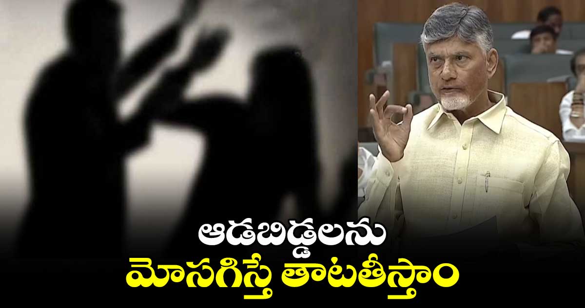 ఆడబిడ్డలను మోసగిస్తే తాటతీస్తాం: సీఎం చంద్రబాబు