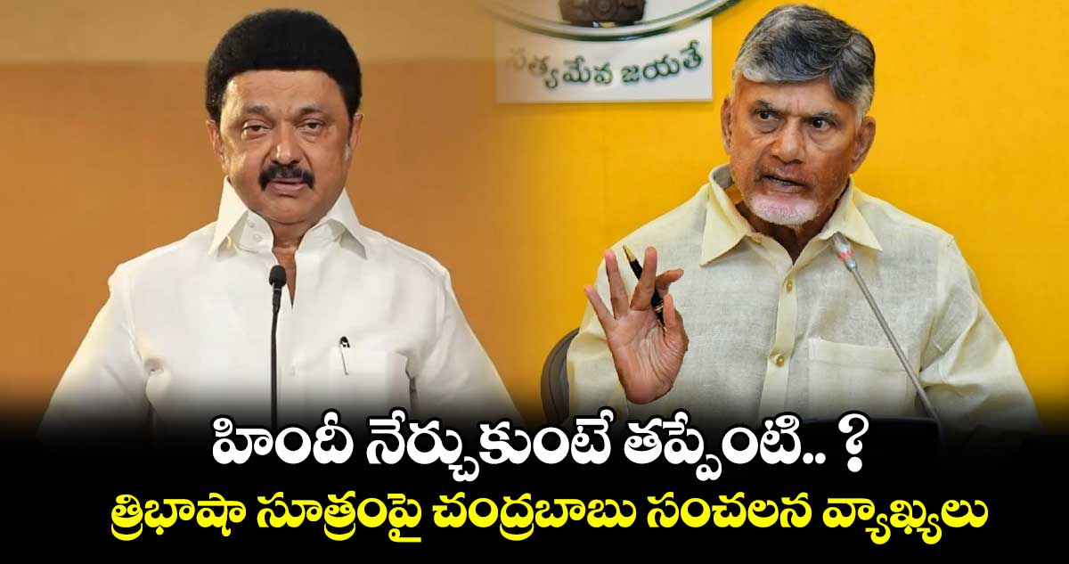 హిందీ నేర్చుకుంటే తప్పేంటి.. ? త్రిభాషా సూత్రంపై చంద్రబాబు సంచలన వ్యాఖ్యలు