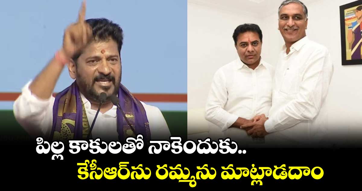 పిల్ల కాకులతో నాకెందుకు.. కేసీఆర్⁭ను రమ్మను మాట్లాడదాం : సీఎం రేవంత్