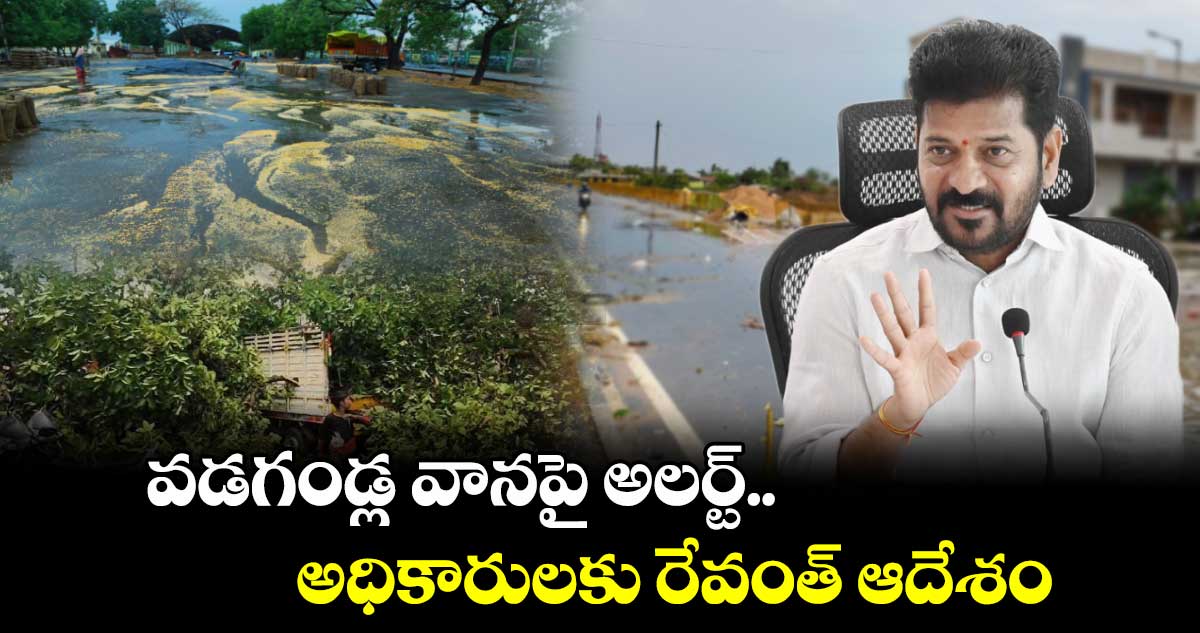 వడగండ్ల వానపై అలర్ట్ ..అధికారులకు రేవంత్  ఆదేశం