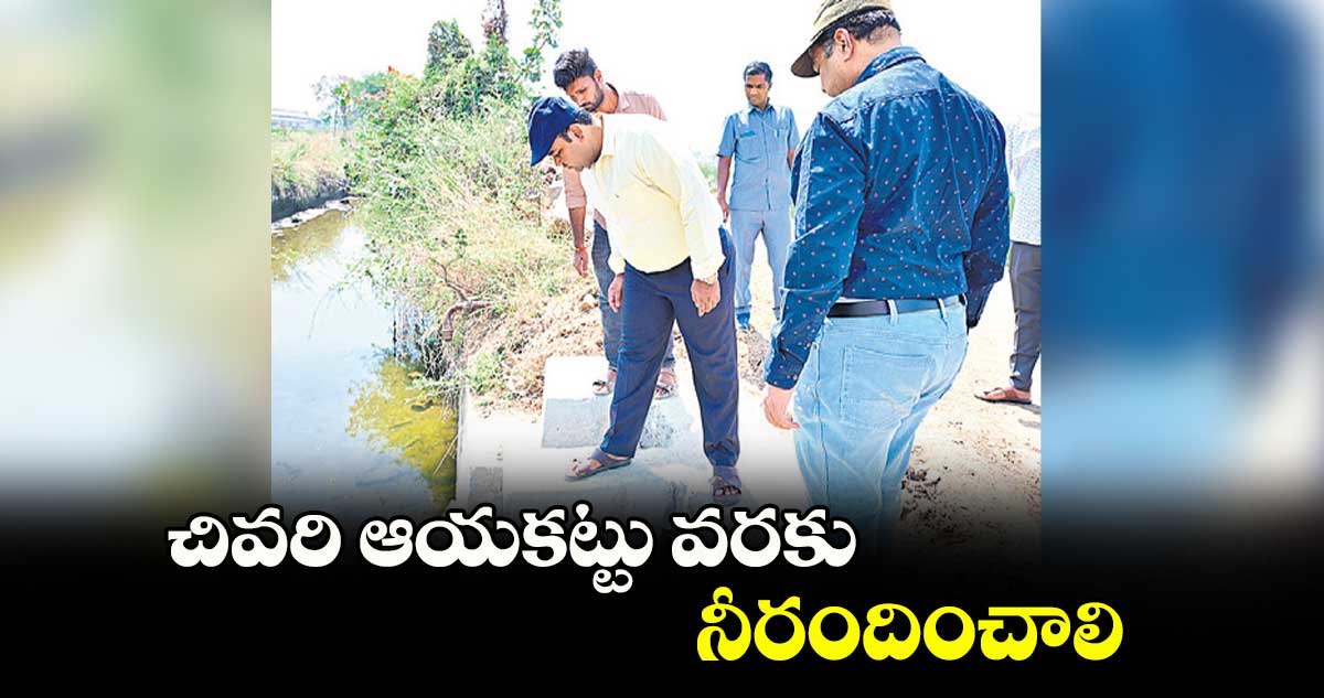 చివరి ఆయకట్టు వరకు నీరందించాలి : కలెక్టర్ ​రాహుల్​ రాజ్​