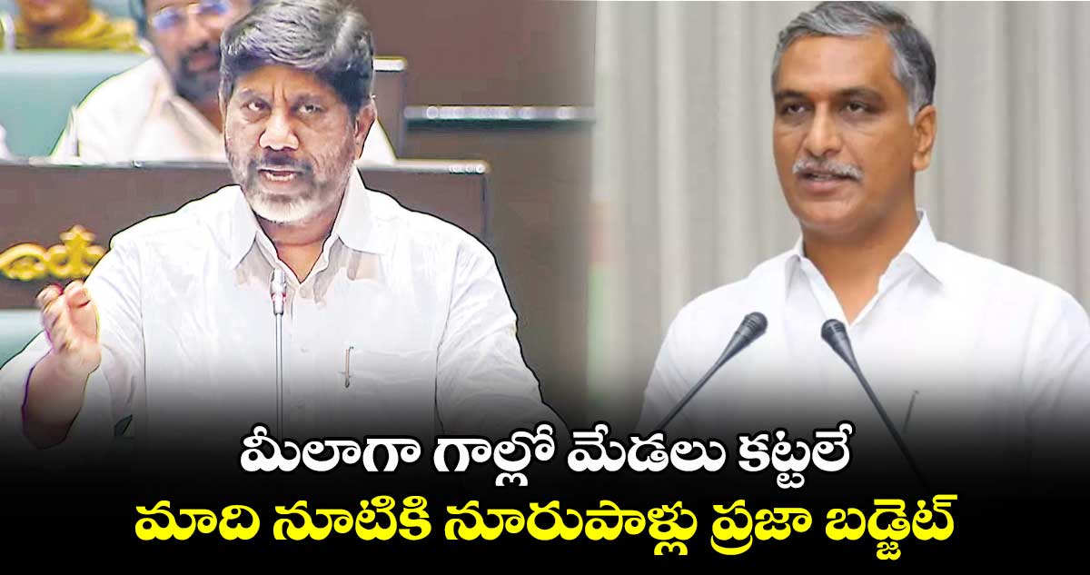 మీలాగా గాల్లో మేడలు కట్టలే.. మాది నూటికి నూరుపాళ్లు ప్రజా బడ్జెట్: డిప్యూటీ సీఎం భట్టి