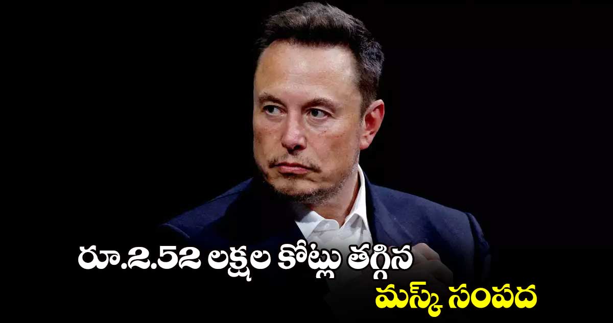 Elon Musk: రూ.2.52 లక్షల కోట్లు తగ్గిన మస్క్ సంపద