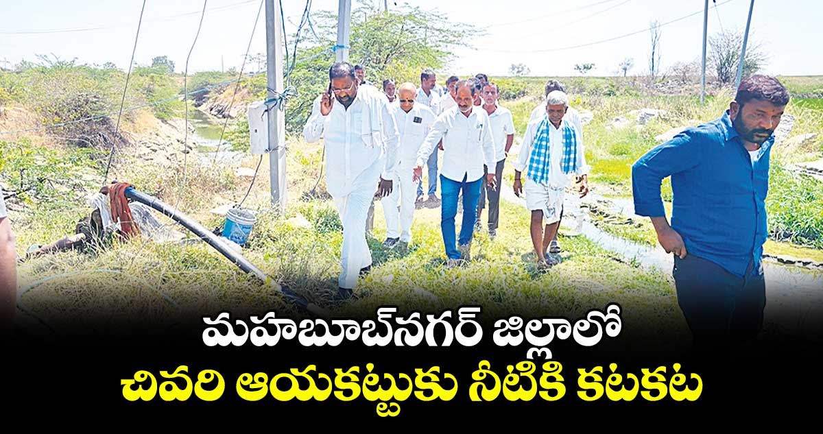 మహబూబ్​నగర్ జిల్లాలో చివరి ఆయకట్టుకు నీటికి కటకట