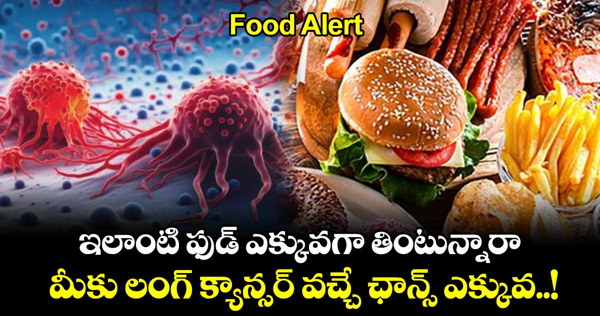 Food Alert : ఇలాంటి ఫుడ్ ఎక్కువగా తింటున్నారా.. మీకు లంగ్ క్యాన్సర్ వచ్చే ఛాన్స్ ఎక్కువ..!