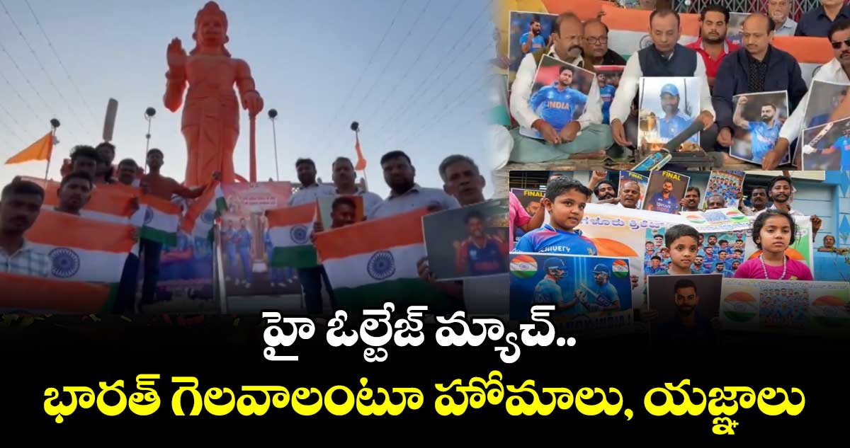 IND vs NZ: హై ఓల్టేజ్ మ్యాచ్.. భారత్ గెలవాలంటూ  హోమాలు, యజ్ఞాలు