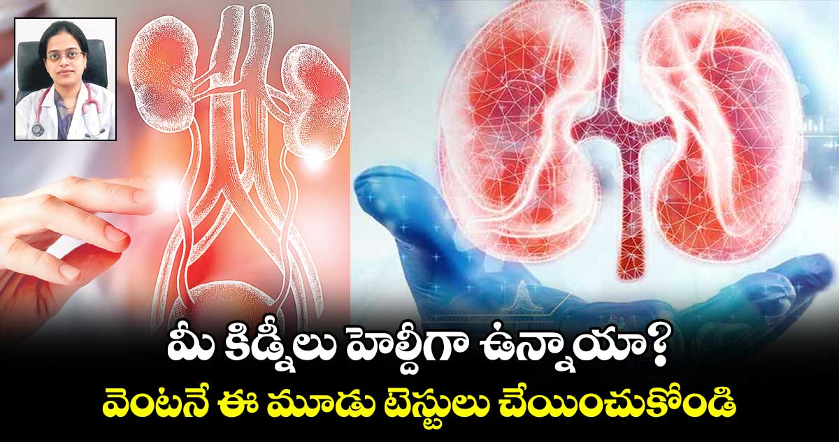 మీ కిడ్నీలు హెల్దీగా ఉన్నాయా?. వెంటనే ఈ మూడు టెస్టులు చేయించుకోండి