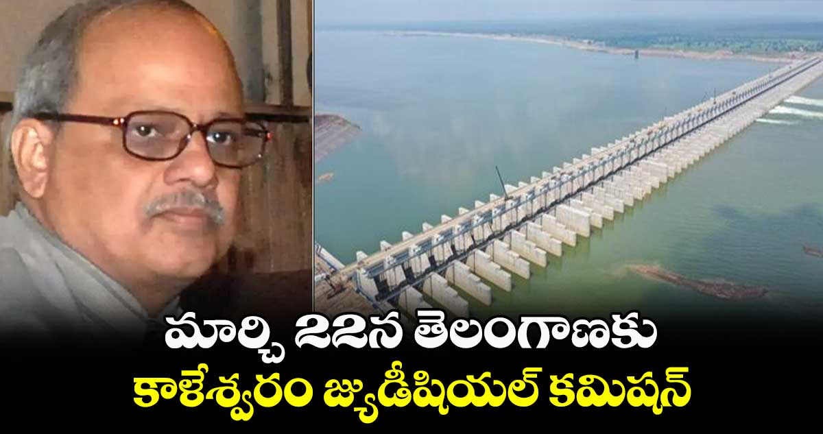 మార్చి 22న తెలంగాణకు కాళేశ్వరం జ్యుడీషియల్ కమిషన్