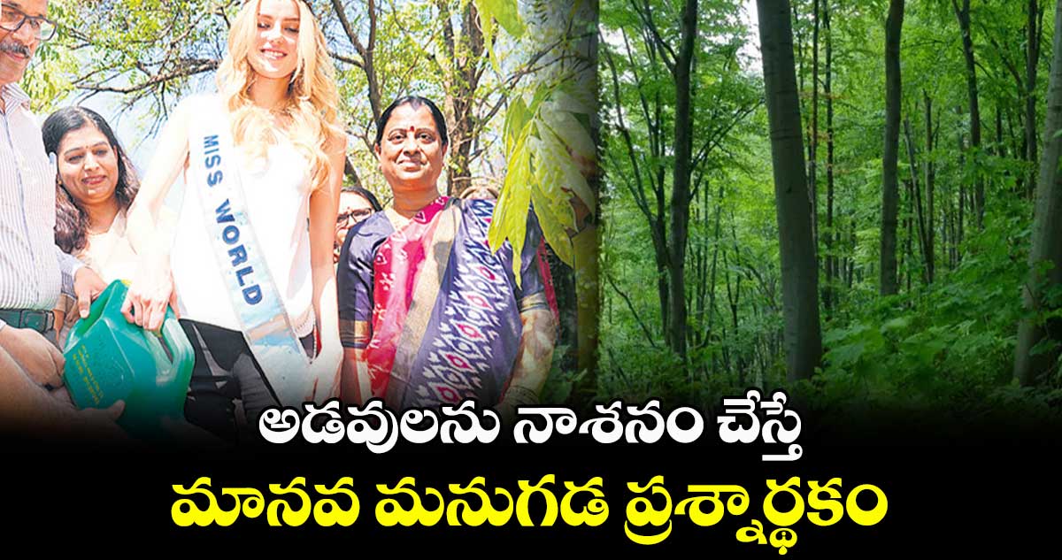 అడవులను నాశనం చేస్తే మానవ మనుగడ ప్రశ్నార్థకం : మంత్రి కొండా సురేఖ