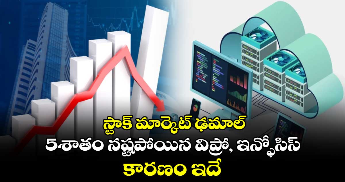 Stock Market: స్టాక్ మార్కెట్ ఢమాల్.. 5శాతం నష్టపోయిన విప్రో, ఇన్ఫోసిస్.. కారణం ఇదే