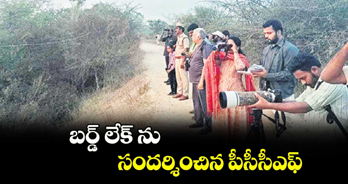 బర్డ్ లేక్ ను  సందర్శించిన పీసీసీఎఫ్