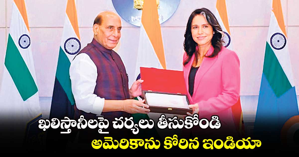 ఖలిస్తానీలపై చర్యలు తీసుకోండి..అమెరికాను కోరిన ఇండియా