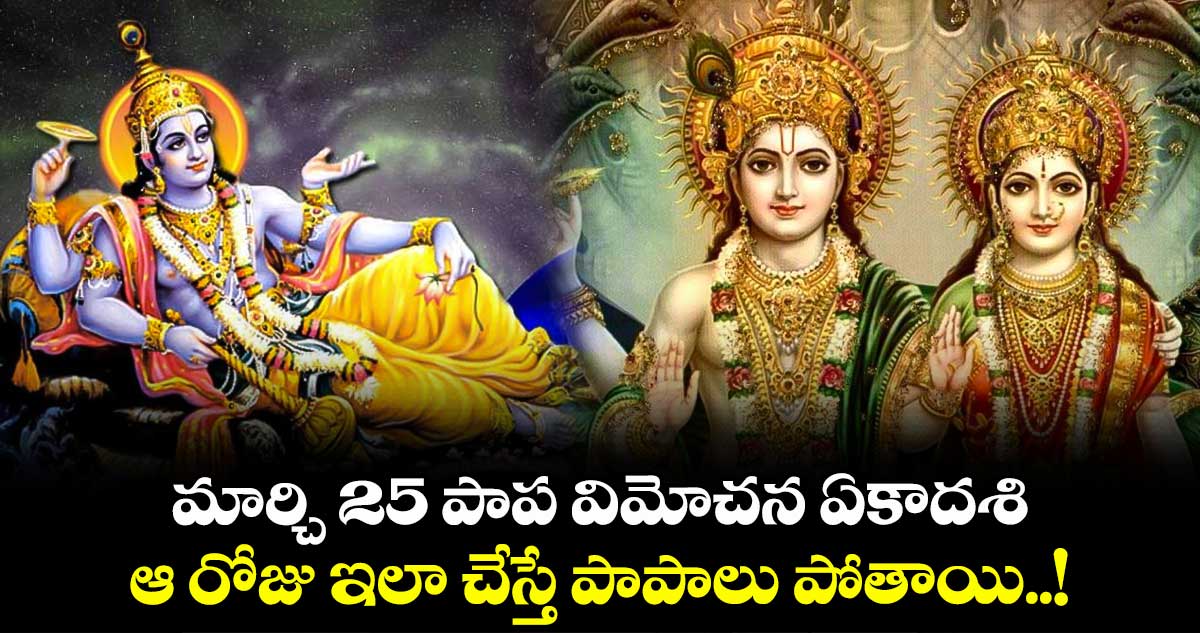 Papmochani Ekadashi: మార్చి 25 పాప విమోచన ఏకాదశి.. ఆ రోజు ఇలా చేస్తే పాపాలు పోతాయి..!